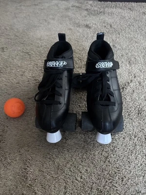 Patines con ruedas Chicago "Bullet" Deluxe Speed Quad para hombre EE. UU. 10 UE 44/45 negros limpios Foto 1 de 4