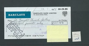 wbc. - SCHECK - CH1148 - GEBRAUCHT - 1974/76 - BARCLAYS BANK, ST. JAMES ST.DERBY - Bild 1 von 1