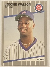 1989 Fleer Update Jerome Walton Rookie RC #U-80 Baseball Chicago Cubs