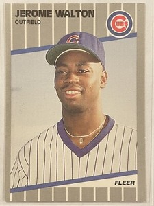 1989 Fleer Update Jerome Walton Rookie RC #U-80 Baseball Chicago Cubs