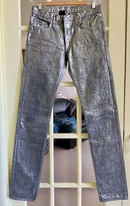 NWT Stunning Hedi Slimane’s DIOR HOMME 19cm MIRROR JEANS Size 31 - Picture 1 of 12