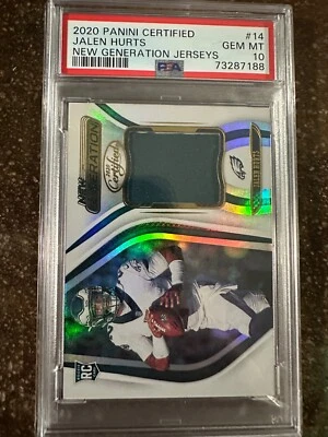 Jalen hurts rookie patch psa 10 - Image 1 of 2