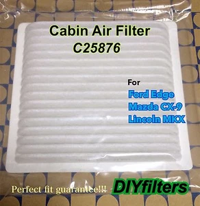 FILTRO DE AIRE CABINA AC C25876 para 07-15 MAZDA CX-9 FORD EDGE LINCOLN MKX 07-14 - Imagen 1 de 2