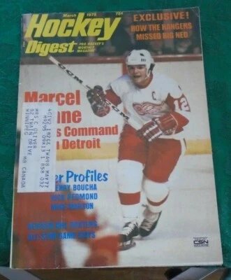 Hockey Digest marzo 1975 Marcel Dionne Detroit Red Wings lote # 3  Foto 1 de 2