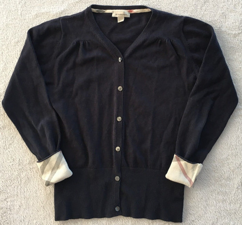 Cardigan maglione Burberry ragazzo ragazza bambino misto cotone lana taglia 12 anni 150 cm