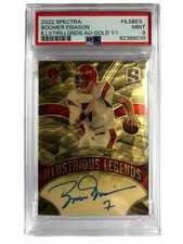 2022 Spectra Illustrious Legends Gold Boomer Esiason Autograph #1/1  PSA MINT 9