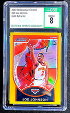 CSG 8 NM/MT 2007/08 JOE JOHNSON GOLD REFRACTOR #60 BOWMAN CHROME SSP /99 G3029