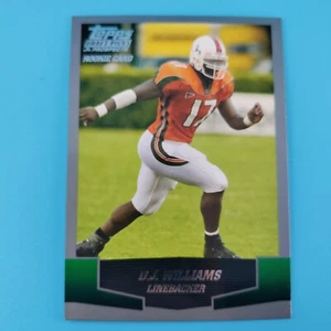 2004 Topps Draft Picks & Prospects #139 D.J. Williams Hurricanes ROOKIE - Bild 1 von 2