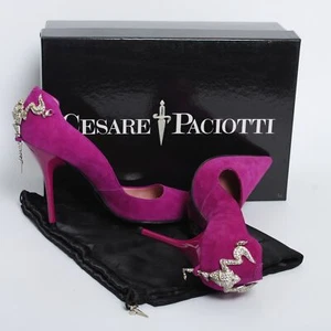 Scarpe décolleté Cesare Paciotti tacchi alti tacchi a spillo punta taglia EU 36 US 5 - Foto 1 di 9