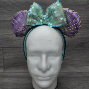 Disney Parks Ariel kleine Meerjungfrau 30. Jahrestag Ohren Stirnband *LESEN* - Bild 1 von 15