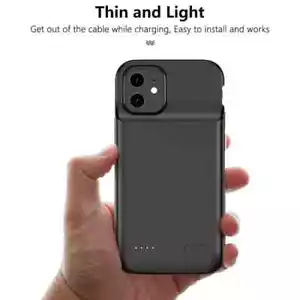 For iPhone 11 Pro Max/11 Pro/11 Charging Cover Portable Power Bank Battery Case - Picture 1 of 22