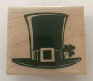 Cappello giorno Inkadinkado San Patrizio timbro legno gomma NUOVO - Foto 1 di 2