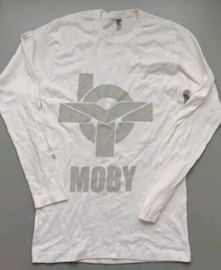 MOBY Musiker T-Shirt Electronica DJ Herren XL Dead Stock Band 90er LANGARM USA - Bild 1 von 5