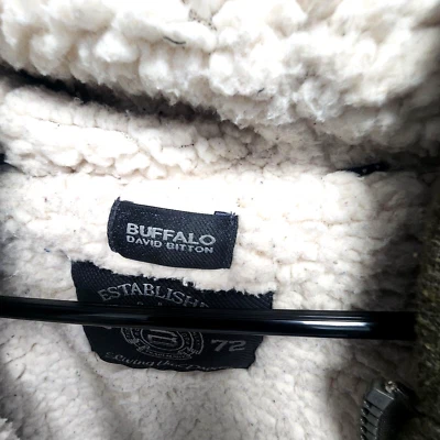 Sudadera con capucha de invierno para hombre David Bitton Sherpa verde oliva talla: XXL Foto 1 de 4