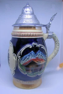 Vintage Limited Edition Hand Painted King-Werk German Beer Alt Osterreich Lid - Picture 1 of 7