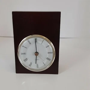 Vintage Mid Century Inspired Geometric Table Clock Wooden Pop Out Battery Operat - Picture 1 of 5