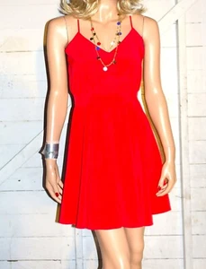 Lucy Love Red Open Back Dress S - Picture 1 of 7