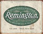 Remington Logo Vintage Hunting Novelty TIN SIGN Metal Cabin Lodge Wall Poster 