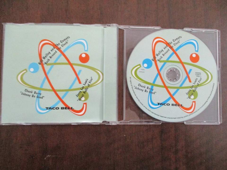 Taco Bell Promo CD - Chuck Berry, Bill Hailey & Jerry Lee Lewis 3 Track EP $1.00 Foto 1 de 1