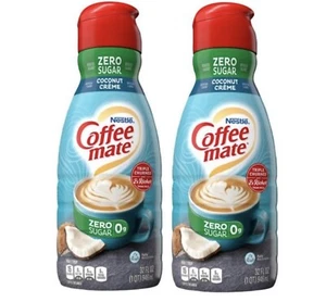 Coffee Mate Coconut Creme Zero Sugar Creamer 2 Pack, 1Qt (32oz)Each, Liquid - Picture 1 of 1