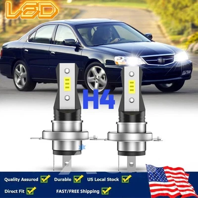 H4 9003 LED Headlight Hi/Lo Beam Super Bright White Combo For Acura EL 1999-2002 - Изображение 1 из 4