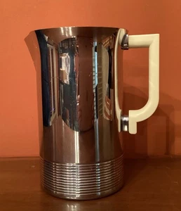 VINTAGE ART DECO “CHASE” CHROME & BAKELITE HANDLE WATER BAR PITCHER -Made CT USA - Picture 1 of 7