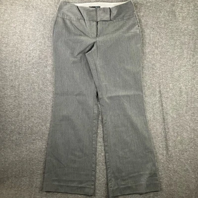 Maurices Pants Womens 7 8 Gray Wide Waistband Flat Front Dress Modern Office - Image 1 of 4