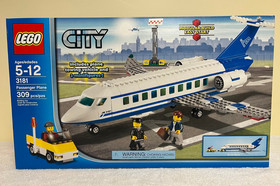 LEGO CITY: Passenger Plane (3181) New in Sealed Box! Retired Product!