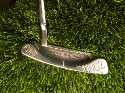Karsten PING ZING 2 Stainless Putter 33" NEW PINGMAN OVERSIZED GRIP  VERY GOOD - Image 1 of 4