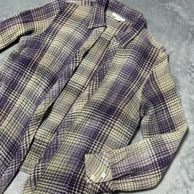 DressBarn Women's 1X Waffle Knit Zip Up Flannel Multicolor Heavyweight NO ZIPPER - Image 1 of 4