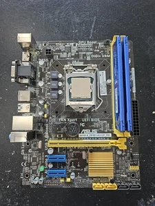 ASUS H81M-A LGA 1150, Intel Motherboard+i7-4770s+8G RAM - Afbeelding 1 van 13