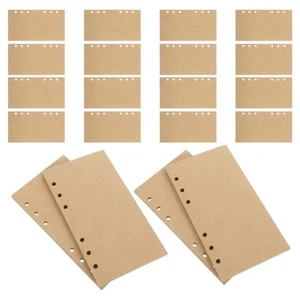 160 Pcs Kraft Paper Notebook Refill Binder Filler Inner Blank Page Inserts - Picture 1 of 12