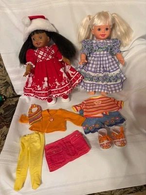 2 SOFT CUDDLY 16" Kelly + AA Friend BONECA Roupas Barbie ++ vestidos feitos à mão LEIA - Imagem 1 de 4