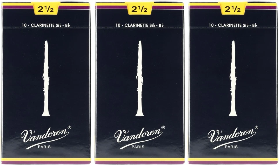 Vandoren CR1025 Traditional Bb Clarinet Reed - 2.5 (30-pack) - Image 1 of 1