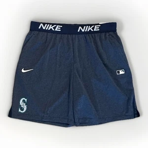 Seattle Mariners Nike Men’s Authentic Dri Fit Shorts, Standard Fit Navy, XL, New - Picture 1 of 9