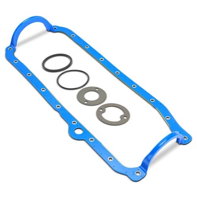 Engine Oil Pan Gasket Set for GMC Yukon Jimmy C1500 C2500 Pontiac Cadillac Olds - Image 1 of 4