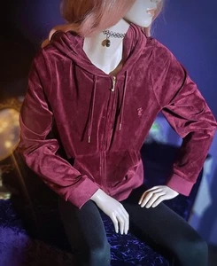 🖤*.Juicy Couture Jacke.* Gr. XXL - bordeauxrot mit Minky Stoff .*neu*.🖤 - Bild 1 von 2