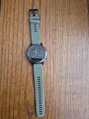 Garmin fenix 5 47mm Cassa Acciaio Inossidabile, Cinturino Silicone/Acciaio Nero, - Immagine 1 di 3