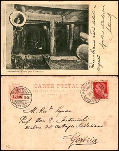 Traforo del Sempione - aspirazione d'aria per l'avanzata - viaggiata 13.11.1934 - Picture 1 of 1