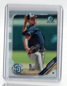 2019 Topps Bowman Chrome Refractor Card BDC-103 MacKenzie Gore San Diego Padres - Picture 1 of 2
