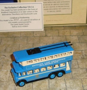 1928 KARRIER E6 TROLLEY BUS - BRADFORD CITY - LAST BUS 1972 - RARE PROMO LTD EDN - Picture 1 of 8