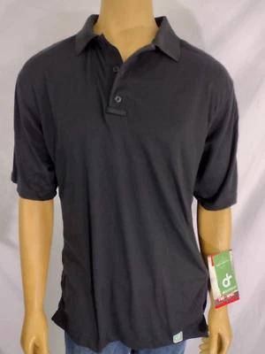 TRU SPEC Tactical SS Dri Release Polo Para Hombres Grande SS Todo Negro Poli Algodón Foto 1 de 4