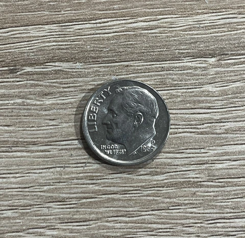 1989p Roosevelt Dime Errors- Off Center - Thick Rim - Rare Error Coin - #54 Cover