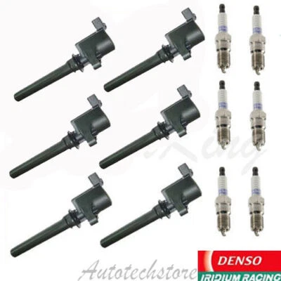 Juego de 6 bujías de encendido MK 6 DG513 + DENSO 6 4511 para Mazda 6 Ford Escape Foto 1 de 2