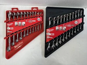 Milwaukee 48-22-9411 & 48-22-9511 SAE/Metric Combination Wrench Sets - Picture 1 of 7