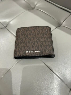 Michael Kors Men's Cooper Billfold with Passcase Wallet Brown - Image 1 of 4