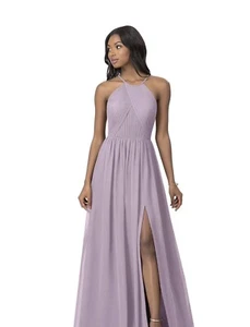 Damen Kleid Größe 18 Brautjungfernkleid formell Abschlussball Hochzeit hoher Schlitz - Bild 1 von 5