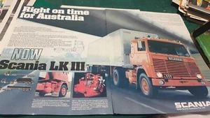 1976 SCANIA LK111  TRUCK   Australian Sales Advert - Picture 1 of 1