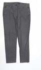 BENETTON Boys Grey Viscose Chino Trousers Size 28 in L26 in Regular