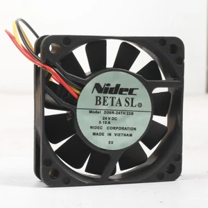 Nidec 24V 0.12A 6CM fan D06R-24TH 22B 3Pin 60*60*15mm - Picture 1 of 3